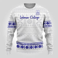 Personalised Fiji Labasa College Ugly Christmas Sweater Fijian Tapa Pattern - Wonder Print Shop