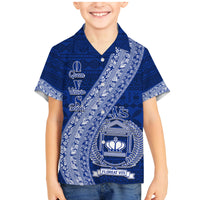 Personalised Fiji Queen Victoria School Family Matching Mermaid Dress and Hawaiian Shirt Fijian Tapa Pattern - Wonder Print Shop
