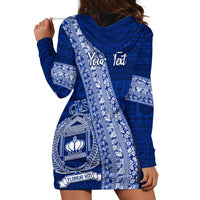 Personalised Fiji Queen Victoria School Hoodie Dress Fijian Tapa Pattern - Wonder Print Shop
