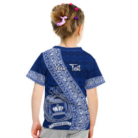 Personalised Fiji Queen Victoria School Kid T Shirt Fijian Tapa Pattern - Wonder Print Shop