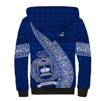 Personalised Fiji Queen Victoria School Sherpa Hoodie Fijian Tapa Pattern - Wonder Print Shop
