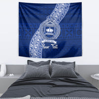 Personalised Fiji Queen Victoria School Tapestry Fijian Tapa Pattern - Wonder Print Shop