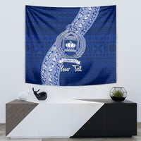 Personalised Fiji Queen Victoria School Tapestry Fijian Tapa Pattern - Wonder Print Shop