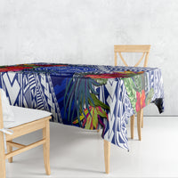Personalised Samoana High School Tablecloth American Samoa Schools Polynesian Tropical Flowers - Wonder Print Shop