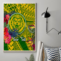 Personalised Leone High School Canvas Wall Art American Samoa Schools Polynesian Tropical Flowers - Wonder Print Shop