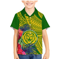 Personalised Leone High School Family Matching Mermaid Dress and Hawaiian Shirt American Samoa Schools Polynesian Tropical Flowers - Wonder Print Shop