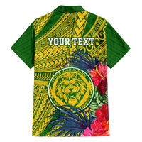 Personalised Leone High School Hawaiian Shirt American Samoa Schools Polynesian Tropical Flowers - Wonder Print Shop