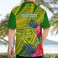 Personalised Leone High School Hawaiian Shirt American Samoa Schools Polynesian Tropical Flowers - Wonder Print Shop