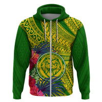 Personalised Leone High School Hoodie American Samoa Schools Polynesian Tropical Flowers - Wonder Print Shop