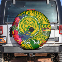 Personalised Leone High School Spare Tire Cover American Samoa Schools Polynesian Tropical Flowers - Wonder Print Shop