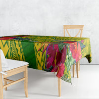 Personalised Leone High School Tablecloth American Samoa Schools Polynesian Tropical Flowers - Wonder Print Shop