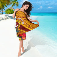 Personalised Tafuna High School Sarong American Samoa Schools Polynesian Tropical Flowers - Wonder Print Shop