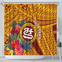 personalised-tafuna-high-school-shower-curtain-american-samoa-schools-polynesian-tropical-flowers