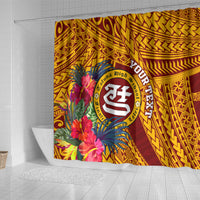 personalised-tafuna-high-school-shower-curtain-american-samoa-schools-polynesian-tropical-flowers
