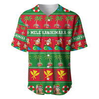 Personalised Hawaii Christmas Baseball Jersey Mele Kalikimaka - Wonder Print Shop