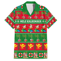 Personalised Hawaii Christmas Family Matching Summer Maxi Dress and Hawaiian Shirt Mele Kalikimaka - Wonder Print Shop