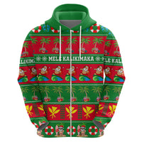Personalised Hawaii Christmas Hoodie Mele Kalikimaka - Wonder Print Shop
