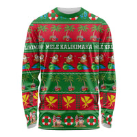 Personalised Hawaii Christmas Long Sleeve Shirt Mele Kalikimaka - Wonder Print Shop
