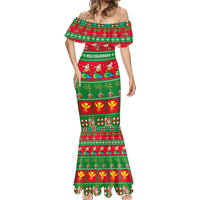 Personalised Hawaii Christmas Mermaid Dress Mele Kalikimaka - Wonder Print Shop