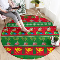 personalised-hawaii-christmas-round-carpet-mele-kalikimaka