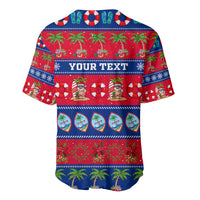 Personalised Guam Christmas Baseball Jersey Felis Pasgua - Wonder Print Shop