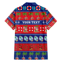 Personalised Guam Christmas Family Matching Long Sleeve Bodycon Dress and Hawaiian Shirt Felis Pasgua - Wonder Print Shop