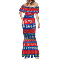 Personalised Guam Christmas Mermaid Dress Felis Pasgua - Wonder Print Shop