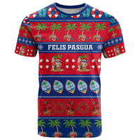 Personalised Guam Christmas T Shirt Felis Pasgua - Wonder Print Shop