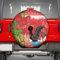 Portugal Christmas Spare Tire Cover Barcelos Rooster Mix Azulejo Pattern - Feliz Natal - Wonder Print Shop