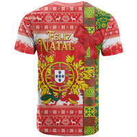 Portugal Christmas T Shirt Barcelos Rooster Mix Azulejo Pattern - Feliz Natal - Wonder Print Shop