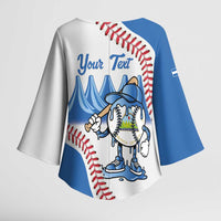 Nicaragua 2026 Baseball Personalized Kimono Sleeve Blouse Go Champions Drip Style