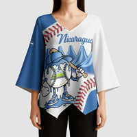Nicaragua 2026 Baseball Personalized Kimono Sleeve Blouse Go Champions Drip Style