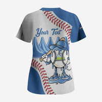 Nicaragua 2026 Baseball Personalized Scrub Top Go Champions Drip Style