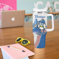 Nicaragua 2026 Baseball Personalized Tumbler With Handle Go Champions Drip Style