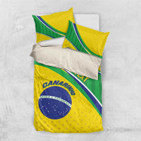 Custom Brazil Football Bedding Set Vamos Canarinho