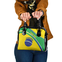 Custom Brazil Football Shoulder Handbag Vamos Canarinho