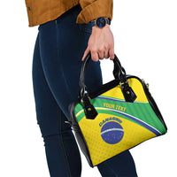 Custom Brazil Football Shoulder Handbag Vamos Canarinho