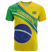Custom Brazil Football T Shirt Vamos Canarinho