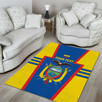 Custom Ecuador Football Area Rug Vamos La Tricolor