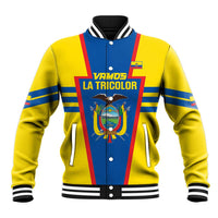 Custom Ecuador Football Baseball Jacket Vamos La Tricolor