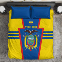 Custom Ecuador Football Bedding Set Vamos La Tricolor