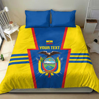 Custom Ecuador Football Bedding Set Vamos La Tricolor