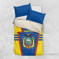 Custom Ecuador Football Bedding Set Vamos La Tricolor