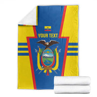Custom Ecuador Football Blanket Vamos La Tricolor