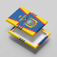 Custom Ecuador Football Canvas Wall Art Vamos La Tricolor