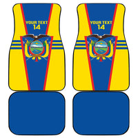 Custom Ecuador Football Car Mats Vamos La Tricolor