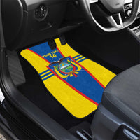 Custom Ecuador Football Car Mats Vamos La Tricolor
