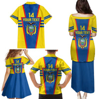 Custom Ecuador Football Family Matching Puletasi and Hawaiian Shirt Vamos La Tricolor