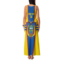 Custom Ecuador Football Family Matching Tank Maxi Dress and Hawaiian Shirt Vamos La Tricolor