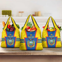 Custom Ecuador Football Grocery Bag Vamos La Tricolor
